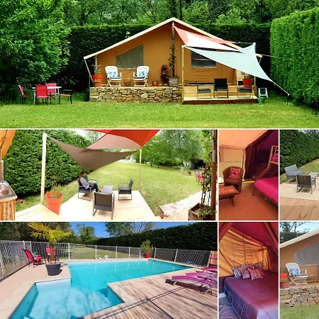 Luxury tent De L'ibie Bleue Lagorce (Ardeche)